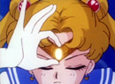 Sailor Moon's Moon Tiara Magic attack from the 90's anime series.