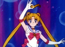 Sailor Moon's Moon Tiara Magic attack from the 90's anime series.