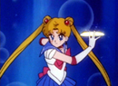 Sailor Moon's Moon Tiara Magic attack from the 90's anime series.