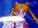 Sailor Moon's Moon Tiara Magic attack from the 90's anime series.