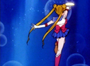 Sailor Moon's Moon Tiara Magic attack from the 90's anime series.