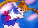 Sailor Moon's Moon Tiara Magic attack from the 90's anime series.