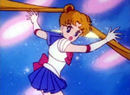 Sailor Moon's Moon Tiara Magic attack from the 90's anime series.