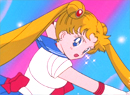 Sailor Moon's Moon Tiara Magic attack from the 90's anime series.