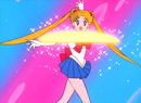 Sailor Moon's Moon Tiara Magic attack from the 90's anime series.