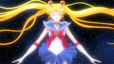 sailor moon and her new cosmic heart compact in pretty guardian sailor moon crystal act.26 replay - neverending -