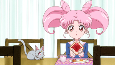 diana and chibi usa / rini in pretty guardian sailor moon crystal act.27 infinity 1 - premonition - part 1