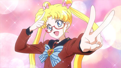 sailor moon using disguise power in pretty guardian sailor moon crystal act.27 infinity 1 - premonition - part 2