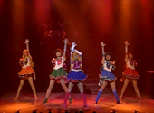 Sailor Venus, Sailor Jupiter, Sailor Moon, Sailor Mercury and Sailor Mars in the Sailor Moon SuperS Revision Musical