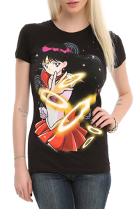 sailor mars celestial fire tshirt from hottopic