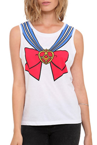 new sailor moon girls uniform muscle tank top from hot topic