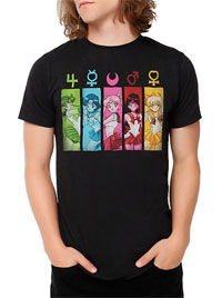 sailor moon group t-shirt for men!