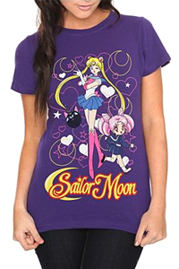 sailor moon t-shirt featuring rini / chibi usa, laun p and sailor moon from hot topic