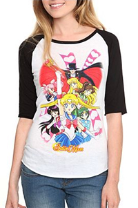 sailor moon sailor moon r t-shirt with rini and luna p