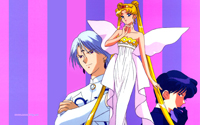 Sailor Moon Wallpaper: Neo Queen Serenity, Diamond and Saphire