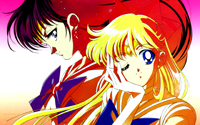 Sailor Moon Wallpaper: Sailor Mars and Venus