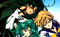 Sailor Moon Wallpaper: Pluto, Neptune and Uranus