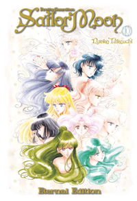 Pretty Guardian Sailor Moon Eternal Edition Volume 10 manga cover image featuring the all Sailor Guardians.