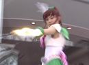 PGSM Sailor Jupiter attacking with her Star Tambourine.