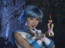 Sailor Mercury in the live-action PGSM TV series summoning her third ice sword weapon.