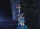 Sailor Mercury in the live-action PGSM TV series summoning her third ice sword weapon.