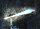 Sailor Mercury in the live-action PGSM TV series summoning her third ice sword weapon.