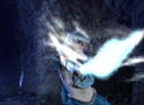 Sailor Mercury in the live-action PGSM TV series summoning her third ice sword weapon.