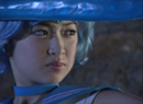 Sailor Mercury in the live-action PGSM TV series summoning her third ice sword weapon.