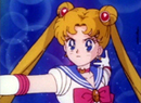 Sailor Moon's Moon Tiara Magic attack from the 90's anime series.