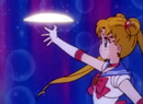 Sailor Moon's Moon Tiara Magic attack from the 90's anime series.