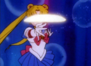 Sailor Moon's Moon Tiara Magic attack from the 90's anime series.