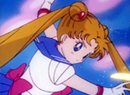 Sailor Moon's Moon Tiara Magic attack from the 90's anime series.