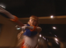 Sailor Venus from the live-action Pretty Guardian Sailor Moon PGSM TV series using a gold attack power.