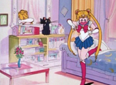 Sailor Moon: Sailor Moon's first transformation