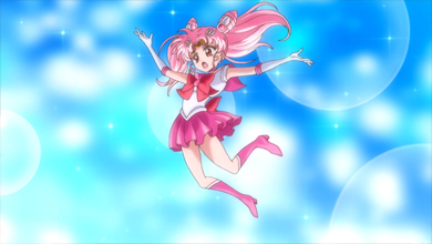 pretty guardian sailor moon crystal act.25 showdown - death phantom -: sailor mini moon's first transformation