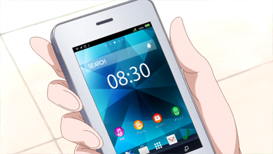 sailor moon's phone in pretty guardian sailor moon crystal act.27 infinity 1 - premonition - part 1
