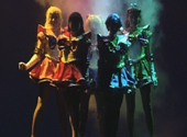 Sailor Moon Musical: Sailor Venus, Sailor Mars, Sailor Moon, Sailor Mercury and Sailor Jupiter.