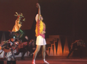 Sailor Moon Musical: Minako tries to transform into Sailor Venus.