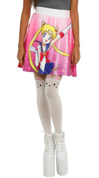 sailor moon and tuxedo mask skirt