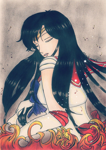 sailor mars fan art by kastarnia