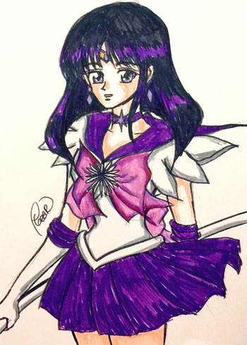 sailor saturn fan art by nelson