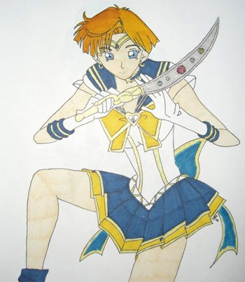 sailor uranus fan art by davisjes