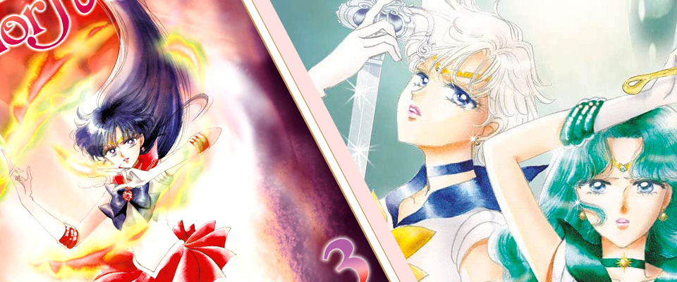 Cover artwork for Sailor Moon Naoko Takeuchi Collection manga Volumes 3 and 6.