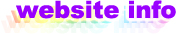 Website Info written in purple text with rainbow shadow.