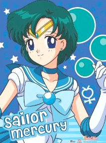 new sailor mercury wall scroll