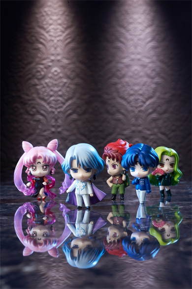 sailor moon petit chara negamoon / black moon figures