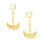 premium bandai sailor moon crescent moon earrings
