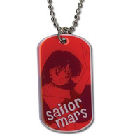 sailor mars dog tag necklace