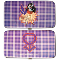 official red and purple sailor mars hinge wallet