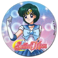 sailor mercury button / badge